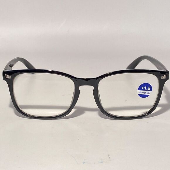 1505 Colette 1.5 Black Reading Glasses Soft Butterfly Readers NWT - Picture 3 of 9